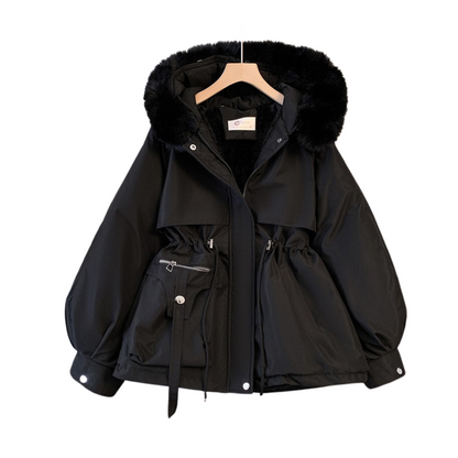 Parka Invernale Donna con Cappuccio e Fodera Calda