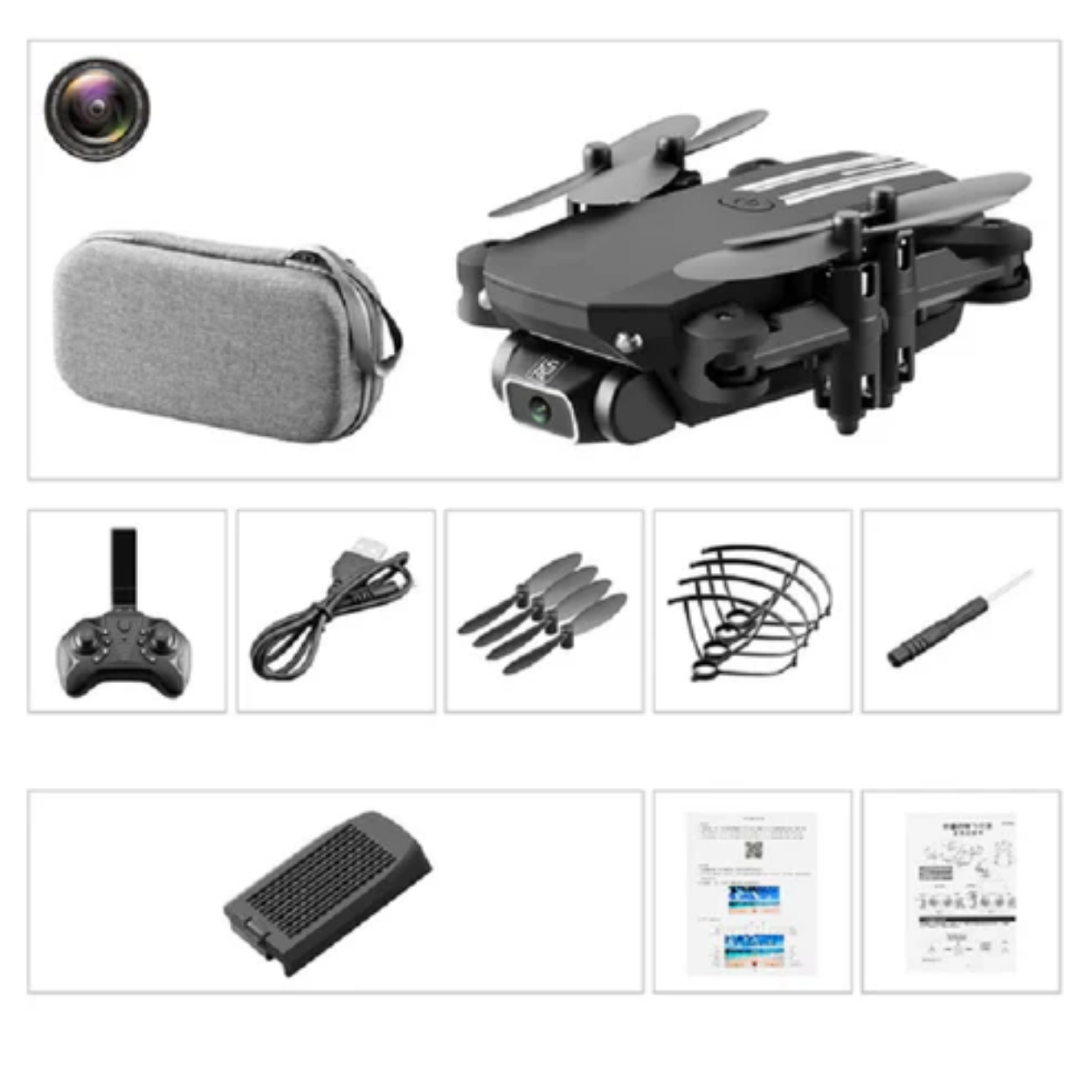 Drone Mini 4K WiFi con Fotocamera HD Portatile
