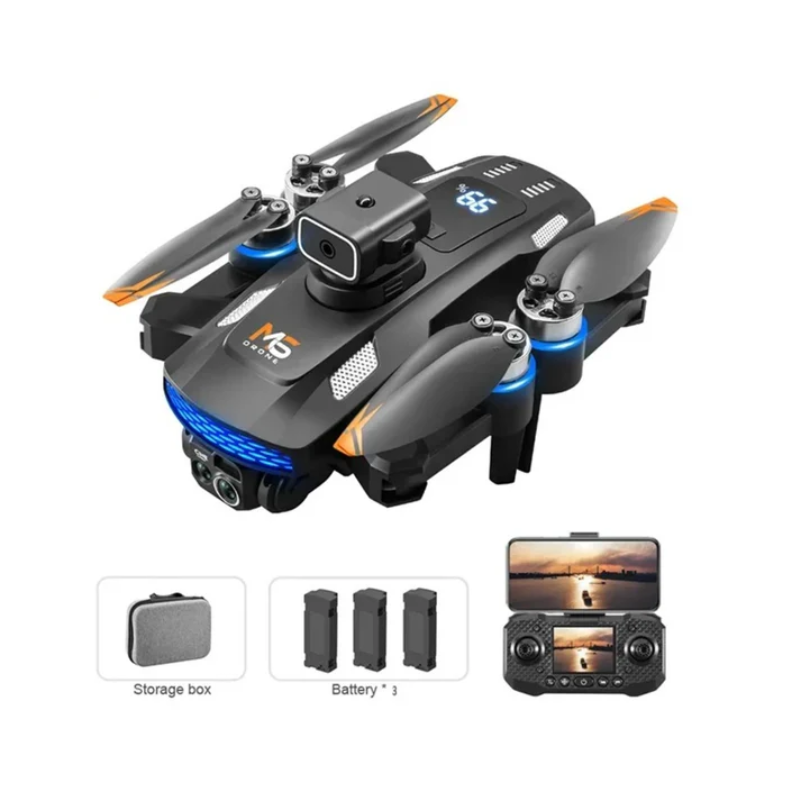 Drone Quadricottero 8K Professionale con Telecamera FPV e Telecomando con Schermo WiFi