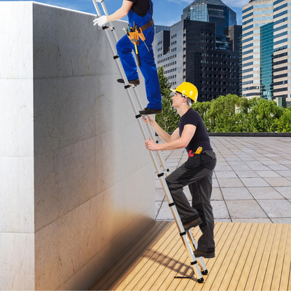 Scala Telescopica Robusta in Acciaio per Lavoro