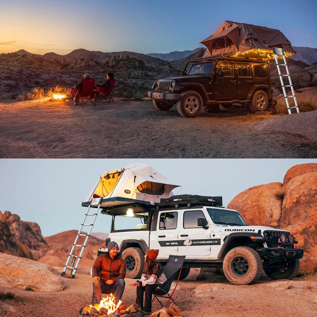 Scala Telescopica Robusta in Acciaio per Lavoro