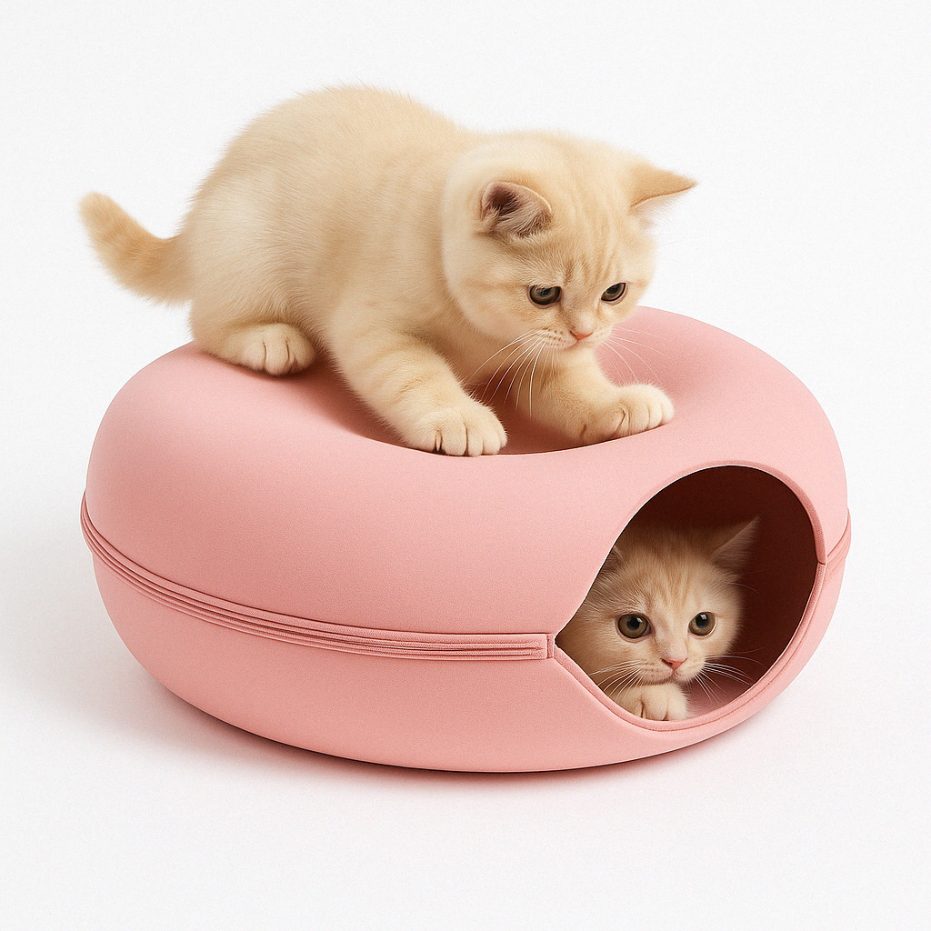 Tunnel da gioco accogliente per gatto