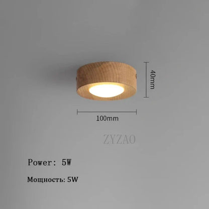 Lampada da soffitto in legno chic con LED intenso