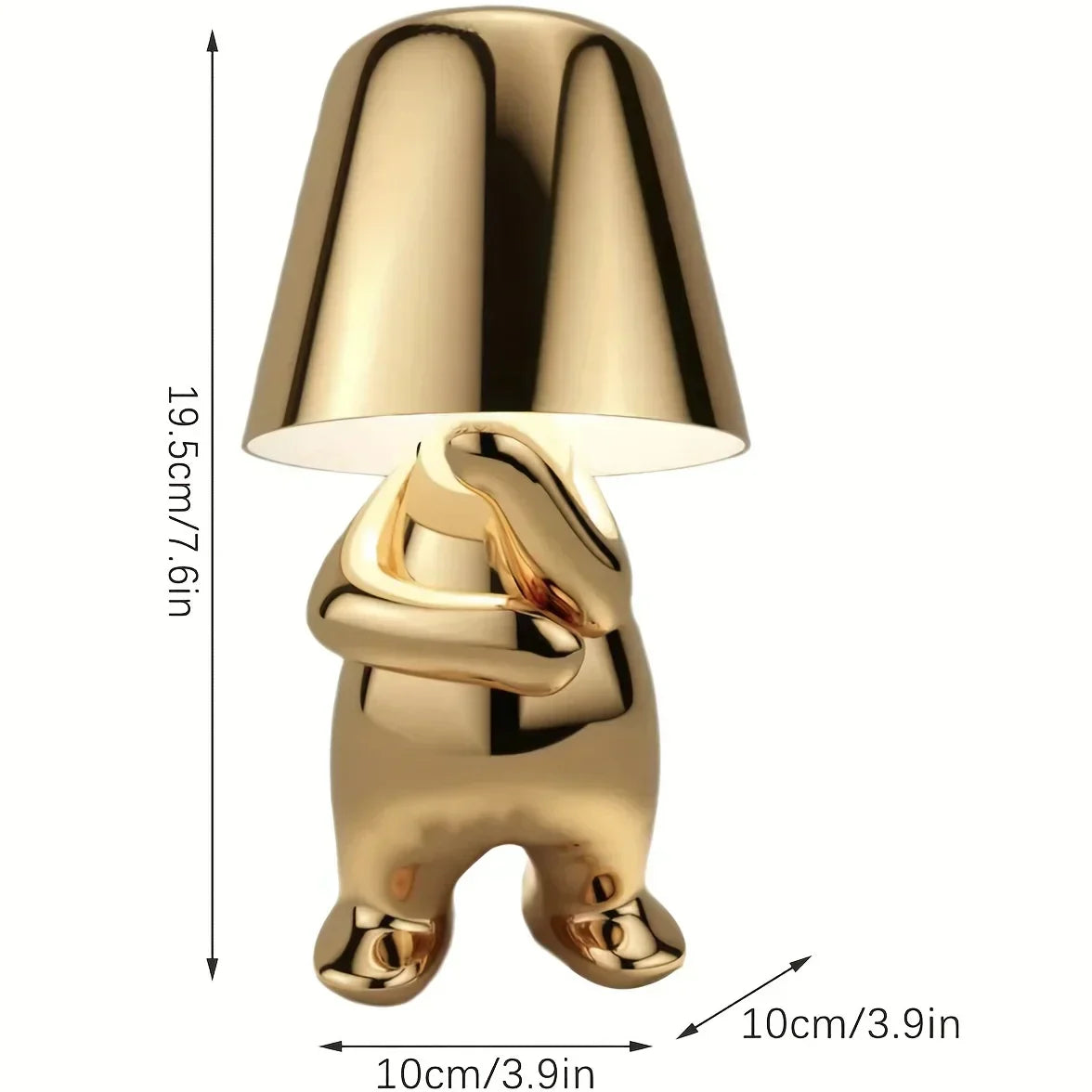 Lampada da Tavolo Elegante in Oro