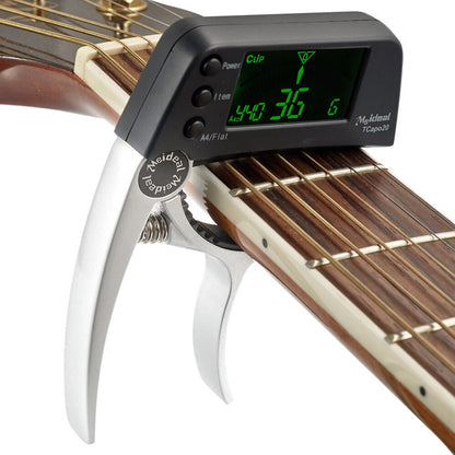 Accordatore per Chitarra Capotasto Pratico 2 in 1
