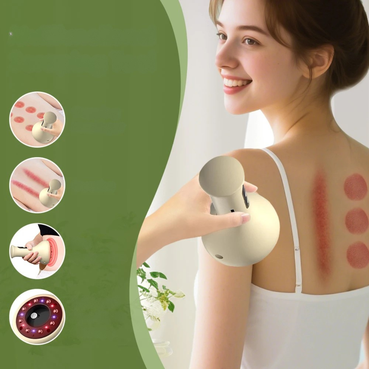 Ventose Elettriche Gua Sha Multifunzionali per Massaggio Corpo