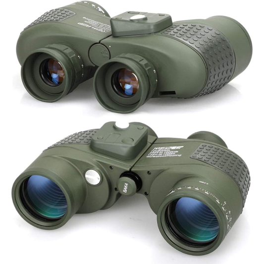 Marcherelle™ – Binocoli Militari 10x50 Con Visione Chiara e Stabile