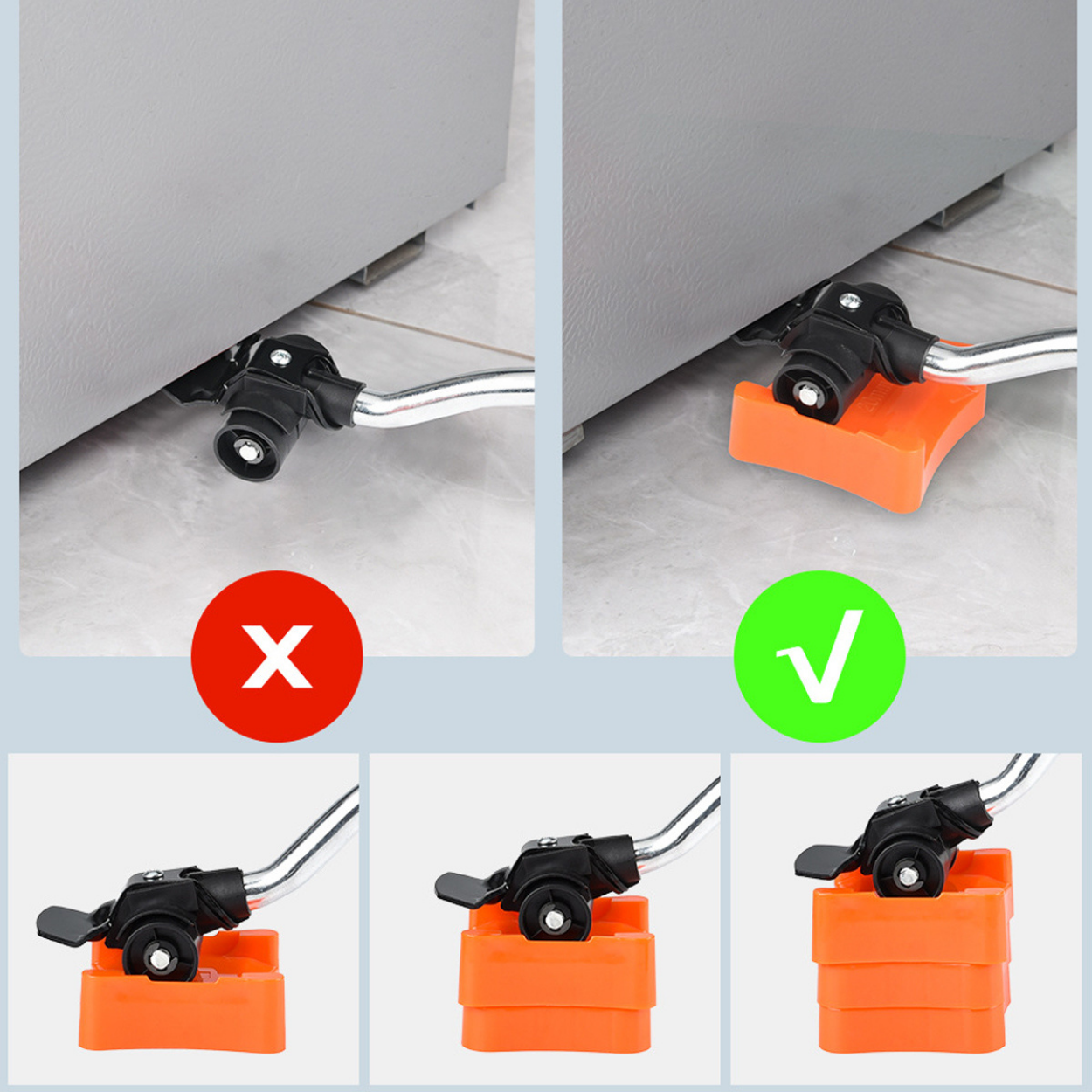Rulli per Spostamento Mobili con Kit di Sollevamento