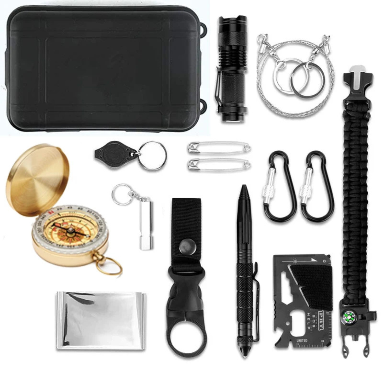 Kit di Sopravvivenza 12 in 1 Tutto Terreno
