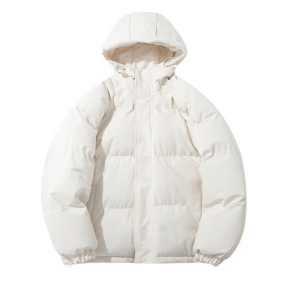 Cappotto Invernale Unisex Foderato in Cotone con Cappuccio Rimovibile