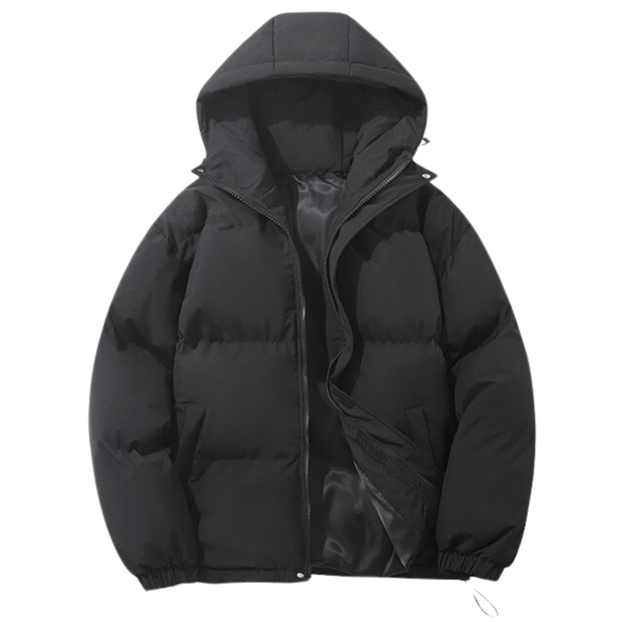 Cappotto Invernale Unisex Foderato in Cotone con Cappuccio Rimovibile