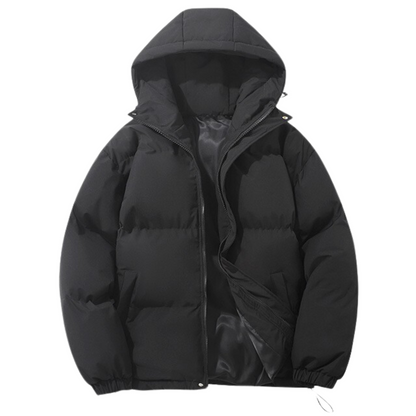 Cappotto Invernale Unisex Foderato in Cotone con Cappuccio Rimovibile