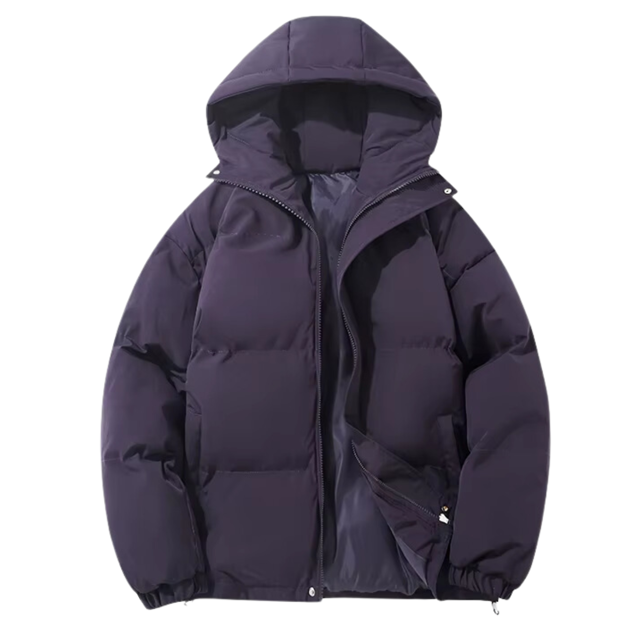 Cappotto Invernale Unisex Foderato in Cotone con Cappuccio Rimovibile