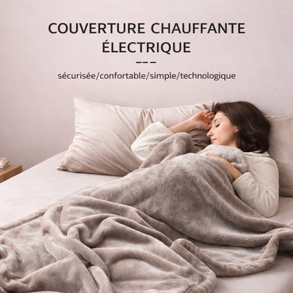 Marcherelle™ – Coperta Riscaldante Elettrica con Spegnimento Automatico e 6 Livelli di Temperatura Regolabili