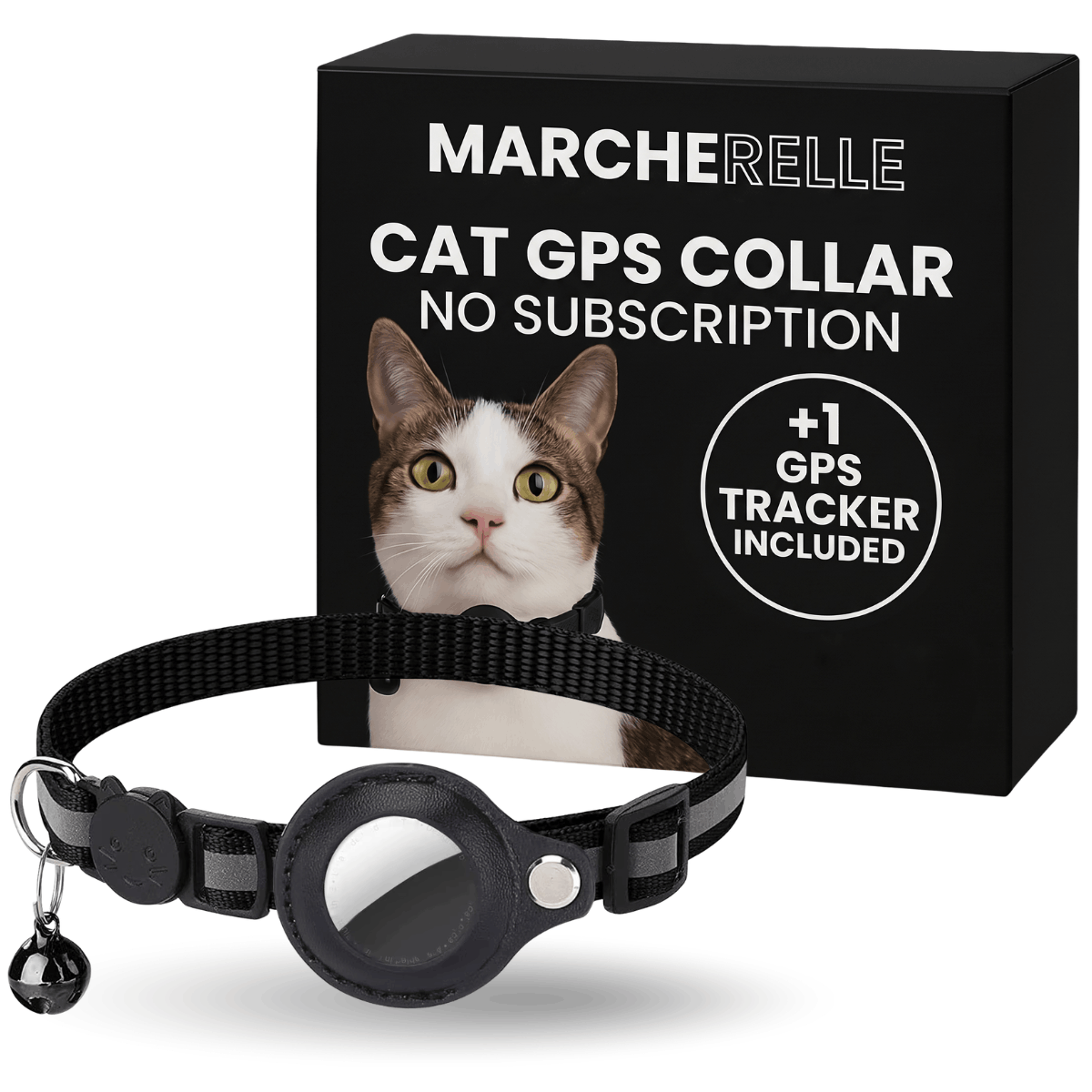 Macherelle™ – Collare GPS per Gatti Senza Abbonamento | Compatibile con iOS e Android