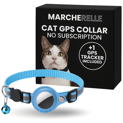 Macherelle™ – Collare GPS per Gatti Senza Abbonamento | Compatibile con iOS e Android