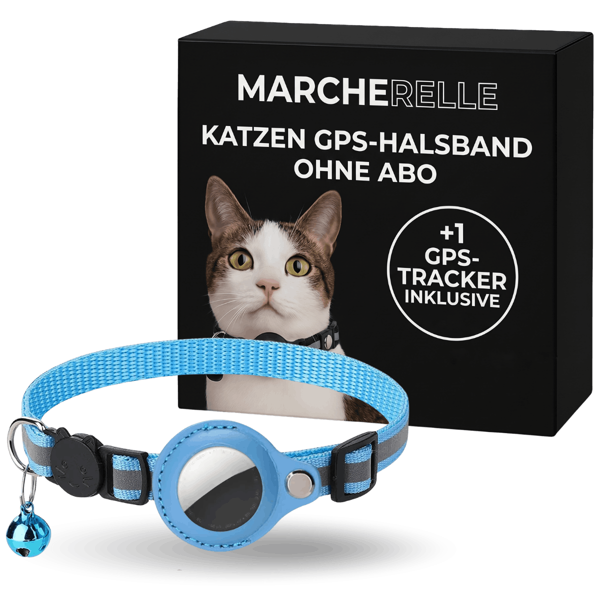 Macherelle™ – Collare GPS per Gatto Senza Abbonamento | Compatibile con iOS e Android