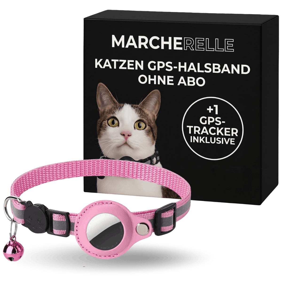 Macherelle™ – Collare GPS per Gatto Senza Abbonamento | Compatibile con iOS e Android