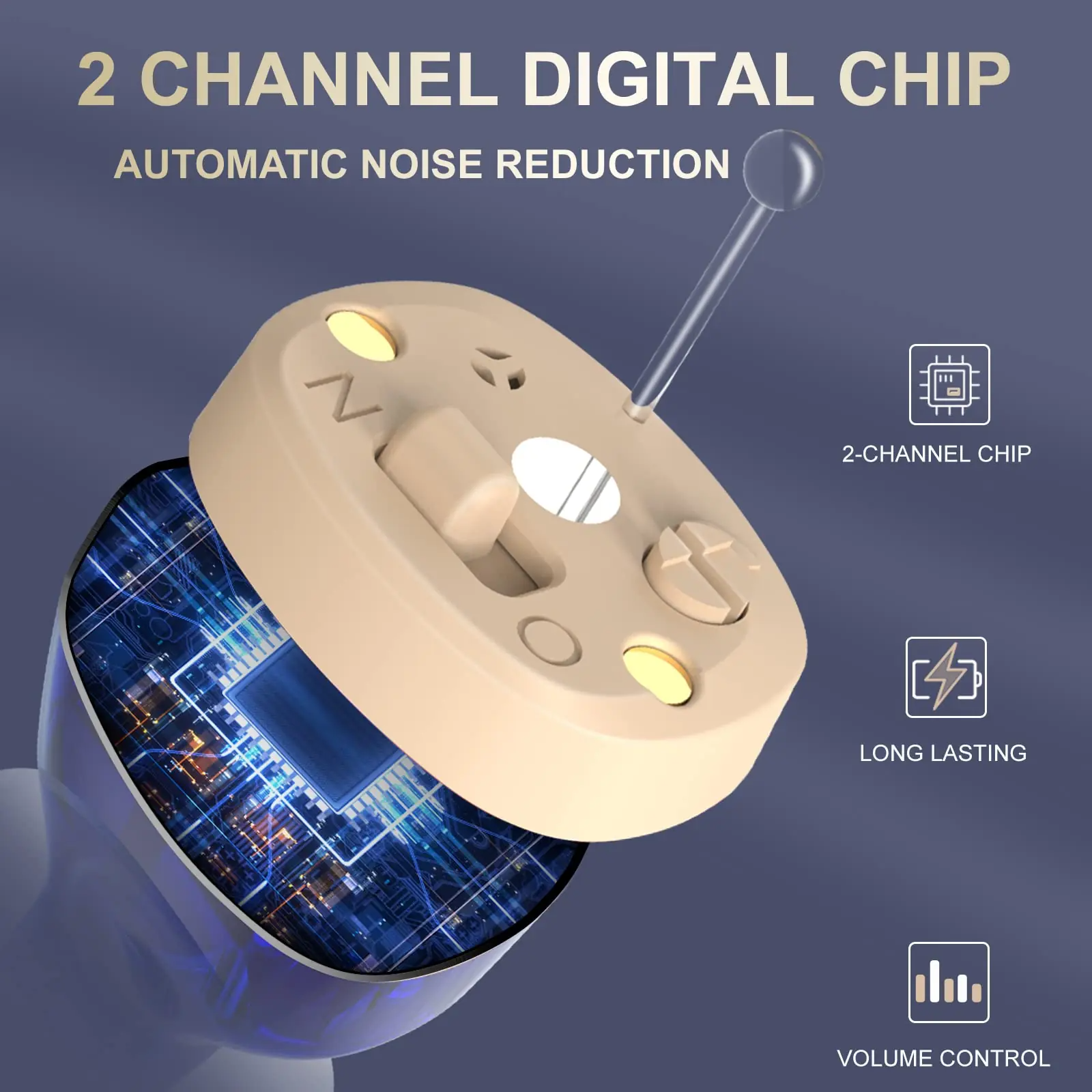 Marcherelle™ – Appareil Auditif Rechargeable pour Ecoute Plus Claire