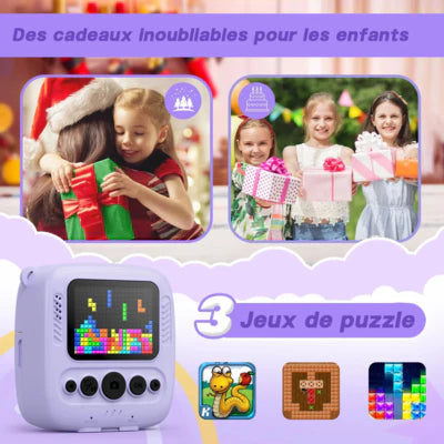 Marcherelle™ – Appareil Photo Enfant Instantané 1080p avec Carte 32Go Incluse