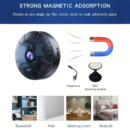 Marcherelle™ – Caméra Espion 4K WiFi avec Vision Nocturne et Détection de Mouvement