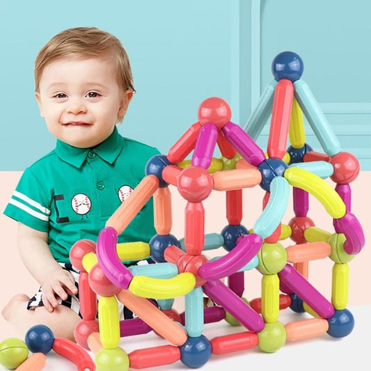 Marcherelle™ – Jeu de Construction Magnétique pour Créativité et Motricité