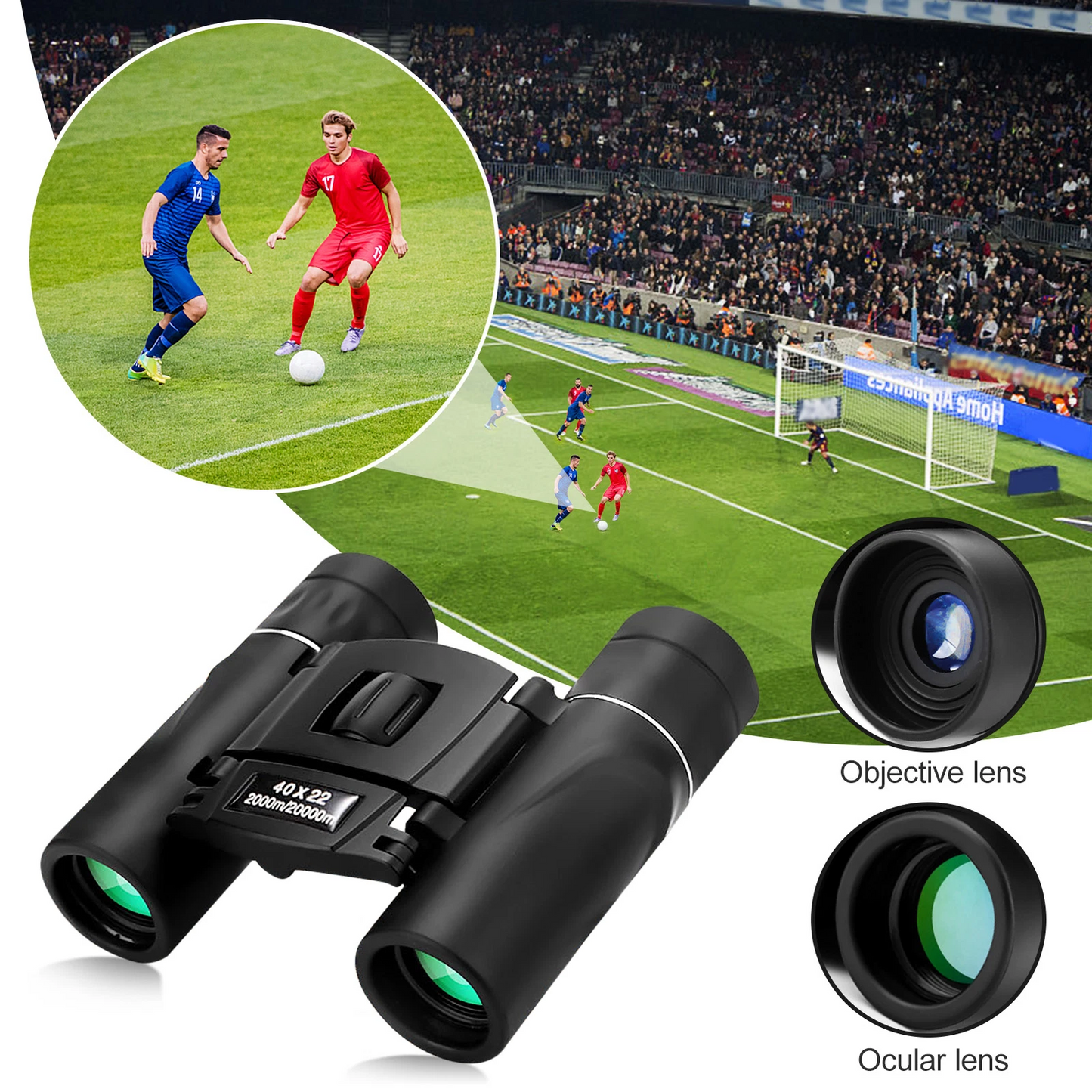 Marcherelle™ – Jumelles Compactes 8x avec Lentilles Haute Définition