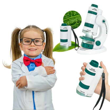 Marcherelle™ – Microscope de Poche Enfant pour Premières Explorations