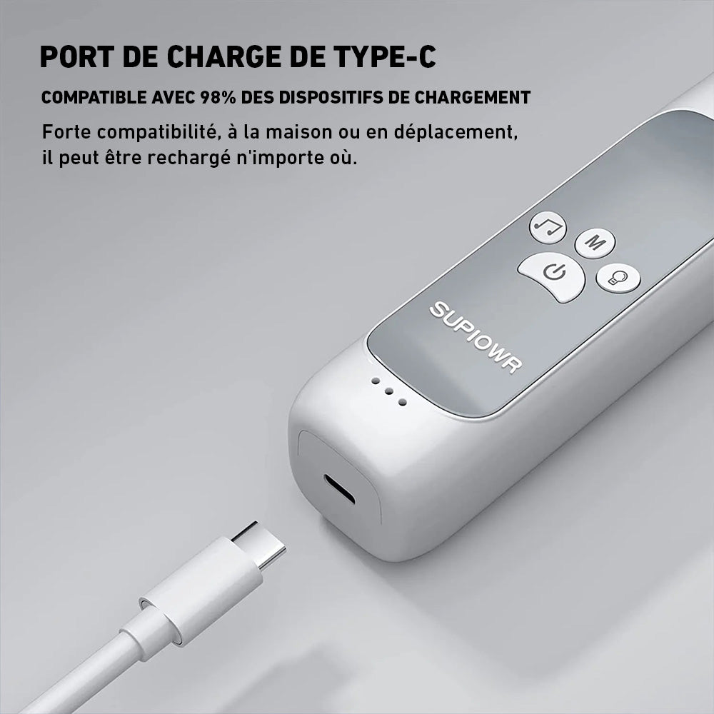 Marcherelle™ – Mouche Bébé Électrique avec 3 Modes d'Aspiration