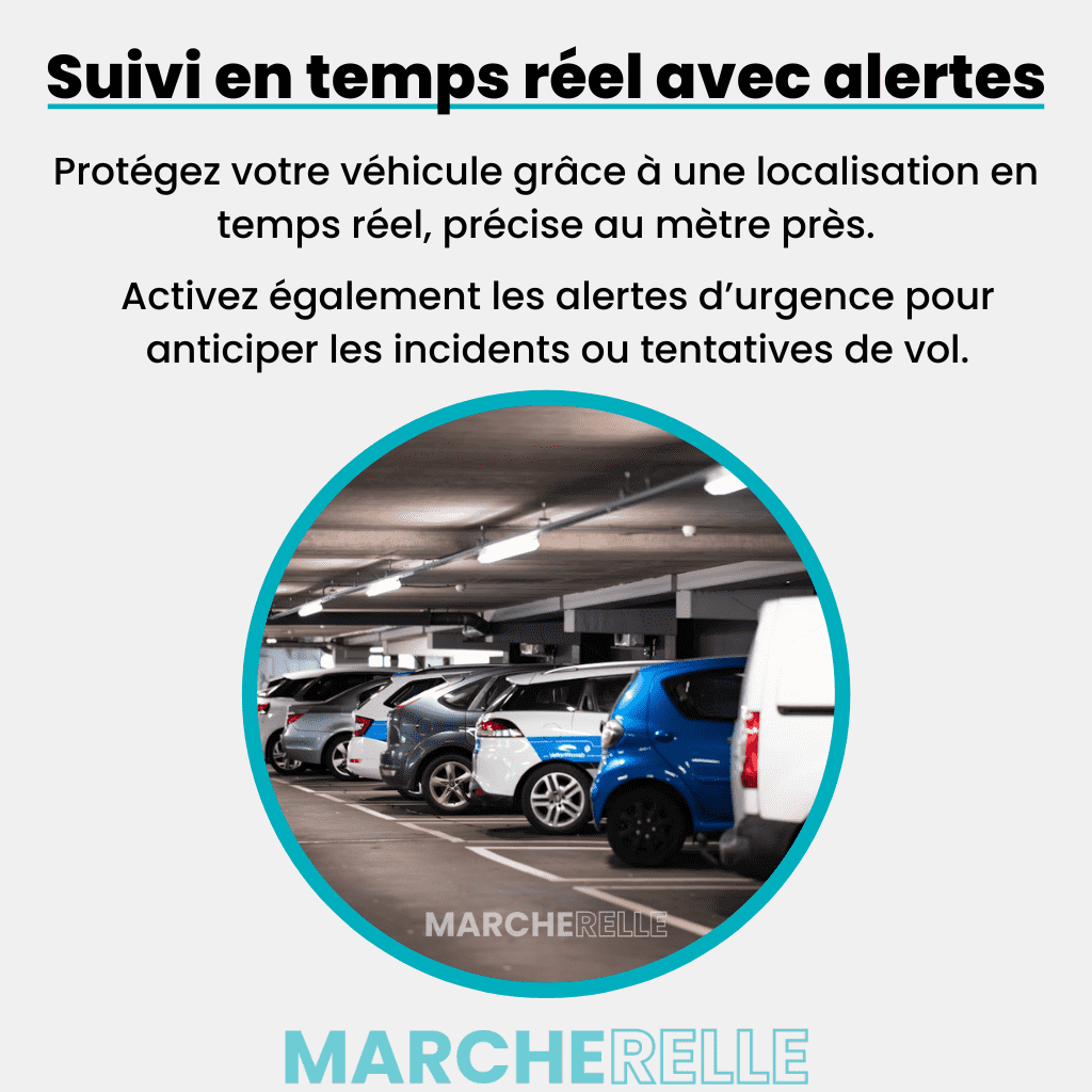 Marcherelle™ – Traceur GPS Vélo Sans Abonnement, Suivi Précis en Temps Réel