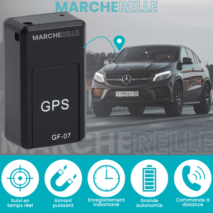Marcherelle™ – Traceur GPS Voiture Sans Abonnement, Suivi Précis en Temps Réel