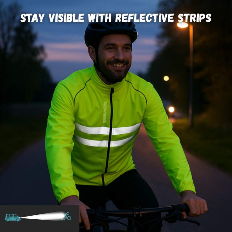 Marcherelle™ – Veste Imperméable avec Protection Coupe-Vent et Détails Réfléchissants