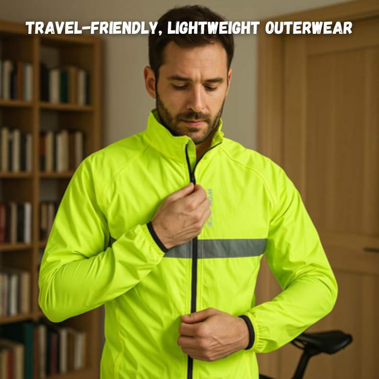 Marcherelle™ – Veste Imperméable avec Protection Coupe-Vent et Détails Réfléchissants