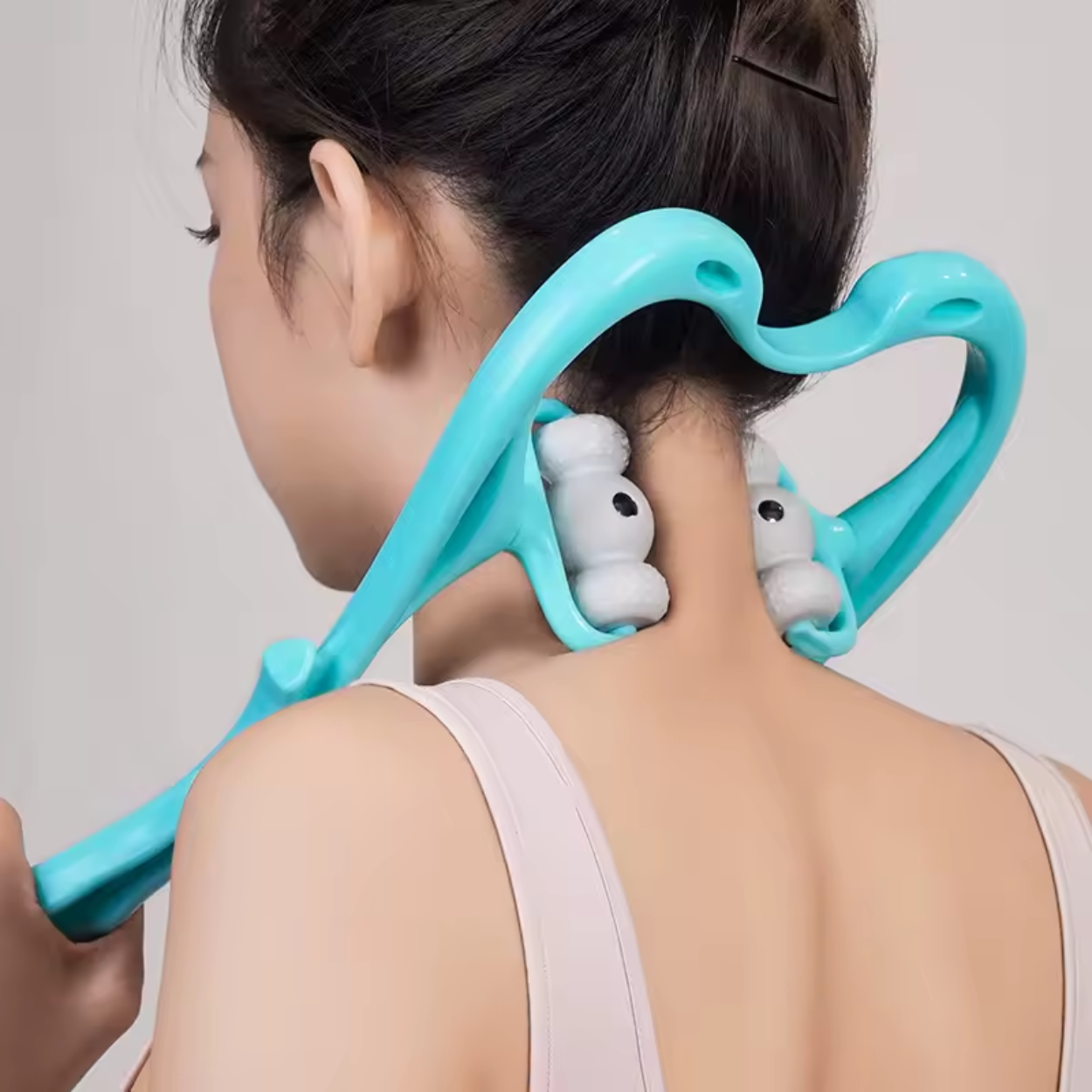 Massaggiatore Elettrico per Collo e Schiena con 6 Rulli Rilassanti