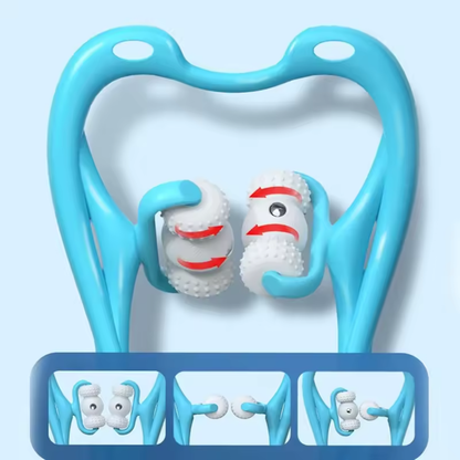 Massaggiatore Elettrico per Collo e Schiena con 6 Rulli Rilassanti