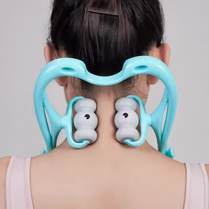 Massaggiatore Elettrico per Collo e Schiena con 6 Rulli Rilassanti