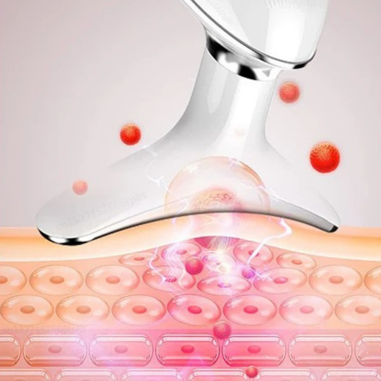 Massaggiatore Viso e Collo Anti-Rughe con Stimolazione Elettromuscolare