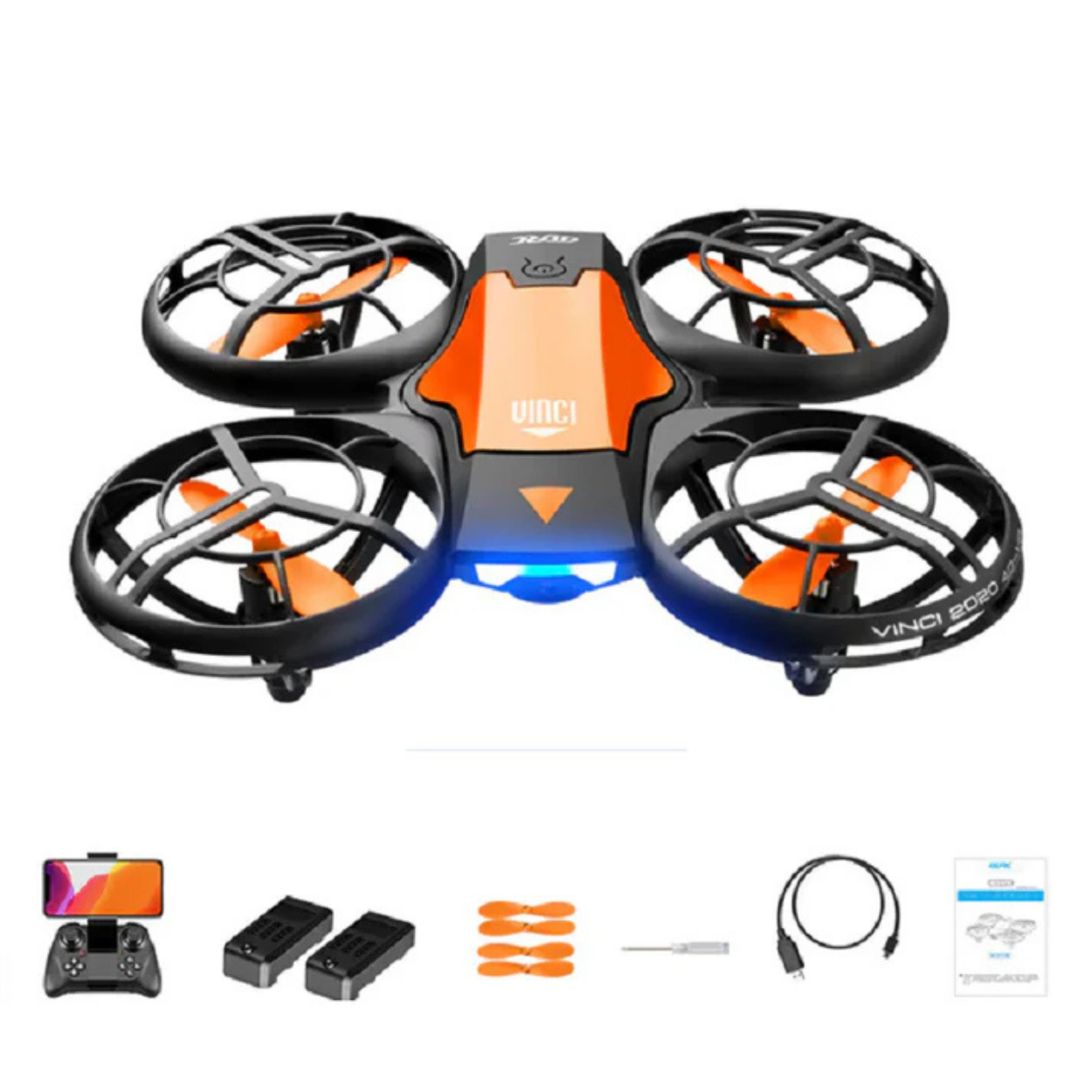Drone Pieghevole 4K WiFi FPV con Fotocamera HD e Stabilizzatore
