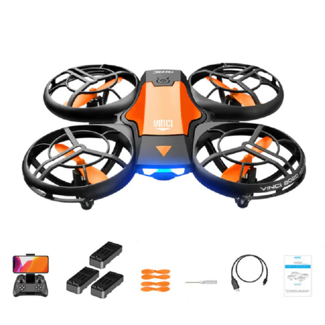 Drone Pieghevole 4K WiFi FPV con Fotocamera HD e Stabilizzatore