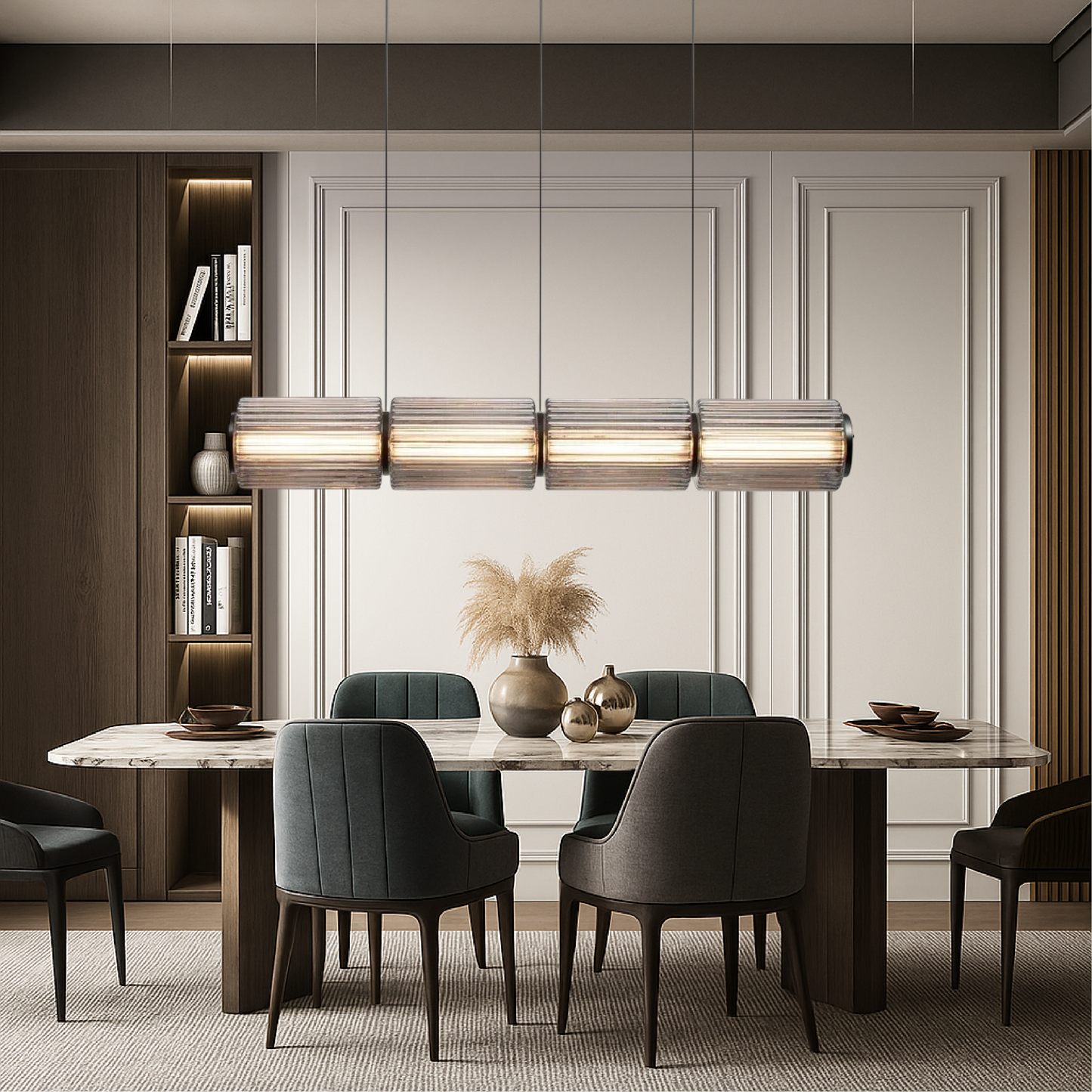 Lampada a Sospensione in Vetro Elegante LED