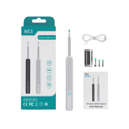 Otoscopio Ricaricabile con Schermo LED per Pulizia Precisa delle Orecchie