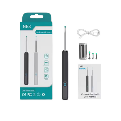Otoscopio Ricaricabile con Schermo LED per Pulizia Precisa delle Orecchie