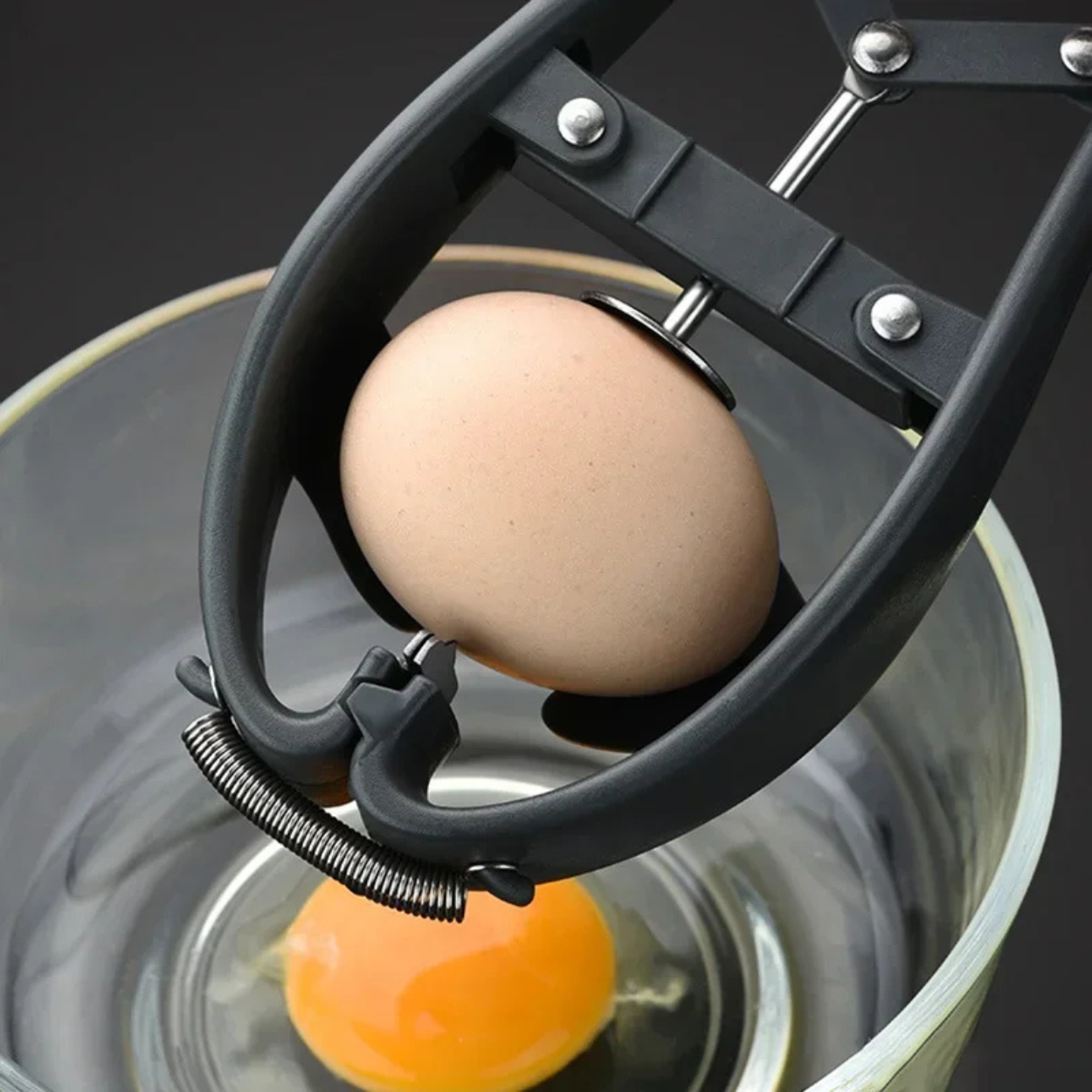 Apri Uova Ergonomico e Pratico in Acciaio Inossidabile