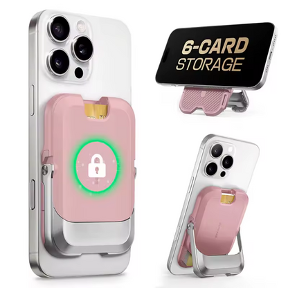 Portafoglio Magnetico per iPhone con 6 Scomparti per Carte