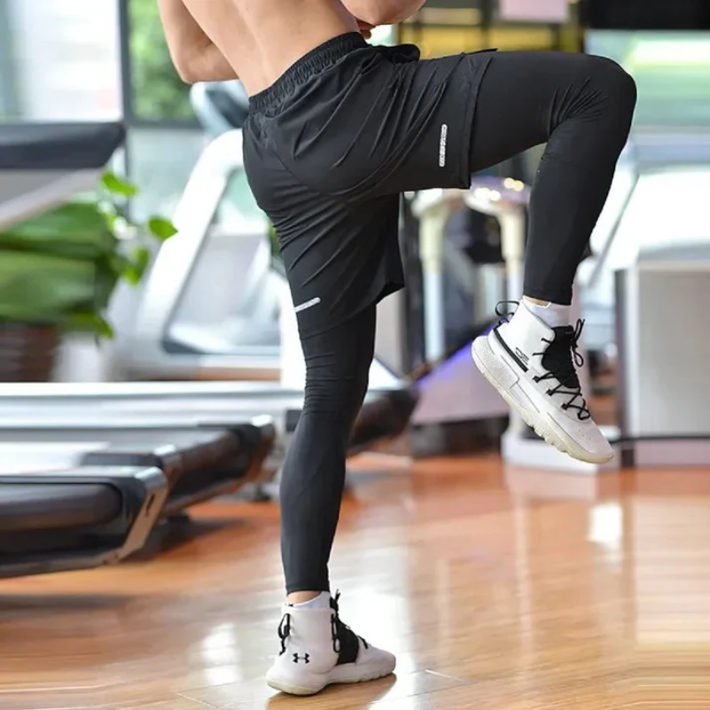 Pantaloni da Running Uomo Impermeabili e Traspiranti per Sport