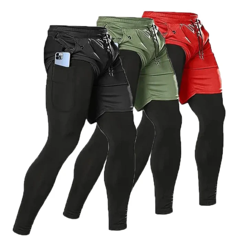 Pantaloni da Running a Doppia Parete Impermeabili e Confortevoli