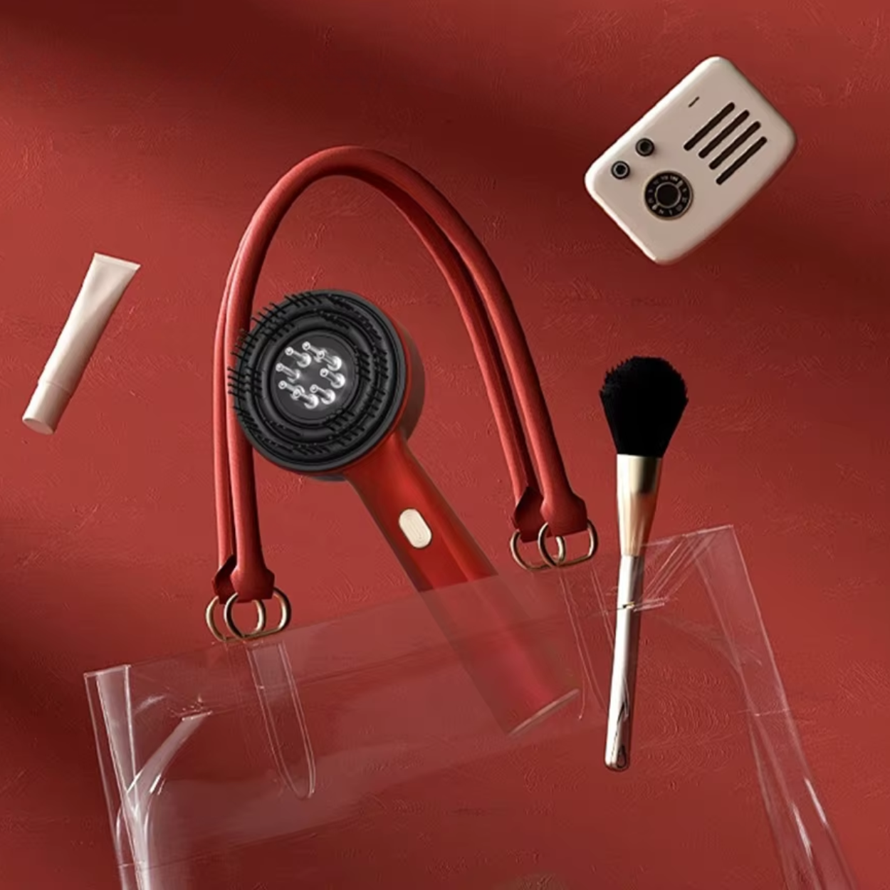 Pettine Elettrico Massaggiante per Cuoio Capelluto Rilassante