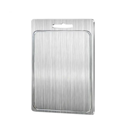 Tagliere da Cucina in Acciaio Inox Doppia Faccia Igienico