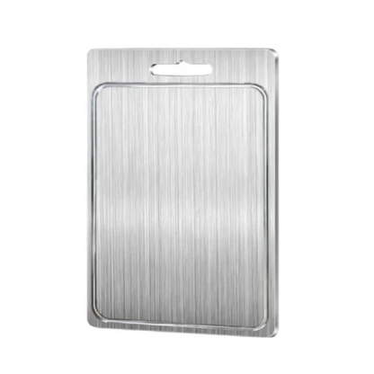 Tagliere da Cucina in Acciaio Inox Doppia Faccia Igienico