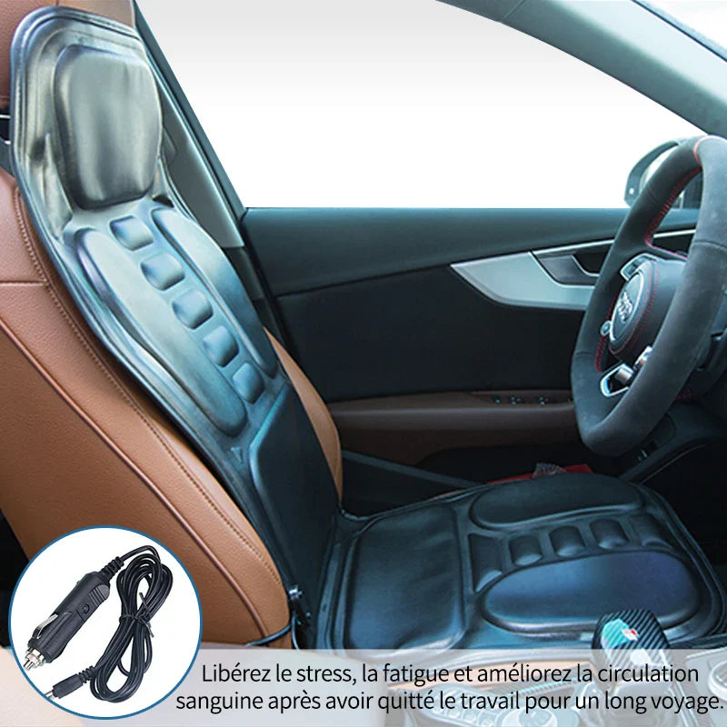 Cuscino Riscaldante e Massaggiante per Sedile in Similpelle Confortevole